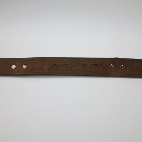 Brighton Brown Cowhide Concho Women’s Belt main image 4